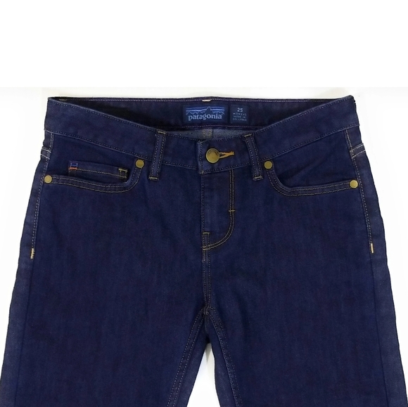 PATAGONIA Dark Wash Straight Leg Jeans Size 25 - Picture 4 of 5